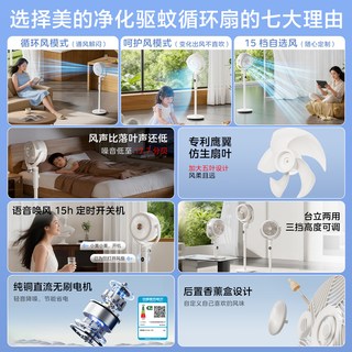 美的 GDJ24DXS 直流变频语音控制空气循环扇