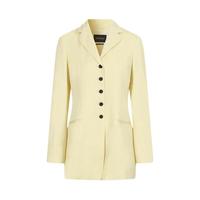 Massimo Dutti 女式纯色带垫肩长袖休闲西服
