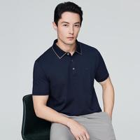 EMZ鄂尔多斯 含桑蚕丝 男士POLO衫