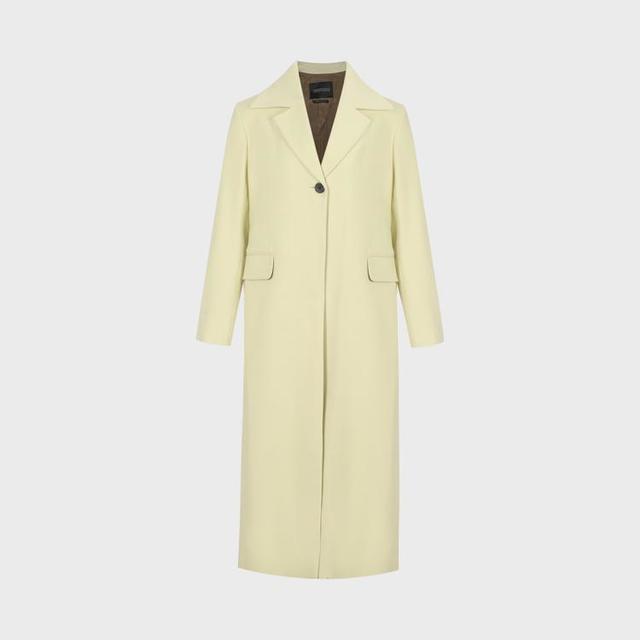 Massimo Dutti 【大衣】女式垫肩修身简约百搭羊毛大衣