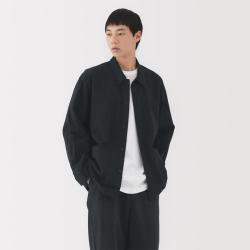 無印良品 MUJI 男式水洗平纹衬衫式夹克