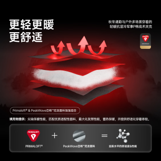 RESTICK 战隼 PrimaLoft金标棉服 岩石灰 M