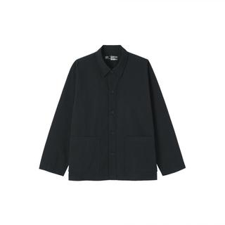 MUJI無印良品 男式水洗平纹衬衫式夹克