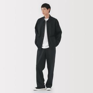 MUJI無印良品 男式水洗平纹衬衫式夹克