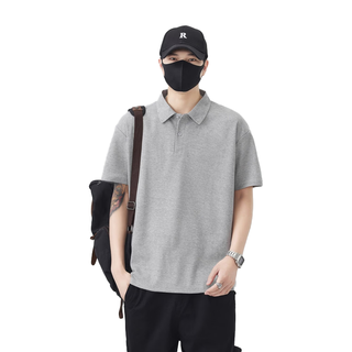 秀秀美 男士POLO衫 短袖翻领 纯棉宽松
