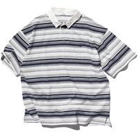 nautica white sail KW3207 全棉条纹 POLO衫 湛蓝 2XL