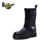 Dr.Martens Anistone Hi明星同款女烟筒靴长筒骑士靴