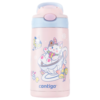 Contigo 小发明家儿童保温吸管杯 316L不锈钢 400ml 冬日甜心猫
