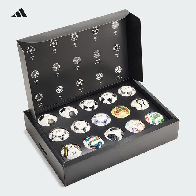 adidas 美加墨世界杯1970-2026迷你收藏款足球套装15颗摆件送礼物