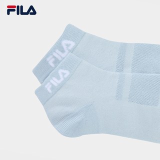 FILA 斐乐 女款低腰运动短袜 白色 3双装