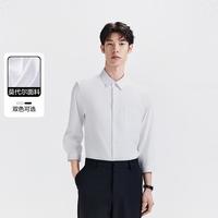 太平鸟 男装夏季款七分袖时尚品质西装内搭休闲 斯文衬衫上衣