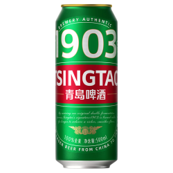 青岛啤酒 1903 全麦精酿啤酒 原麦汁浓度9°P 500mL 12罐