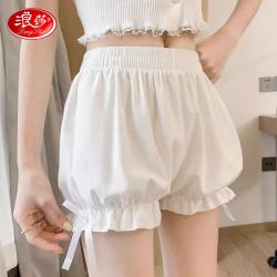 浪莎 新款jk裙安全裤防走光南瓜裤女夏季薄款冰丝保险灯笼底裤短裤