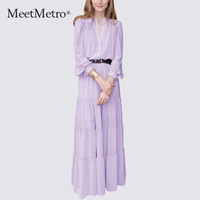 MeetMetro 玛依尔春 女士法式气质连衣裙