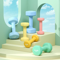 Snode SiNuoDe） 斯诺德彩色浸塑骨头哑铃2LB（约0.9kg）*2