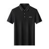 爱登堡 刺绣翻领 黑色 XL 男士POLO衫