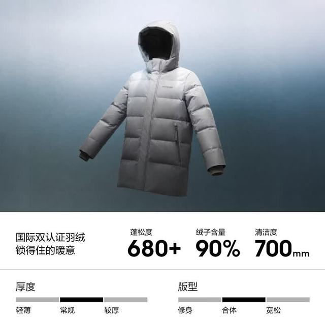 波司登 680+蓬松度 90绒防风羽绒服 5色可选
