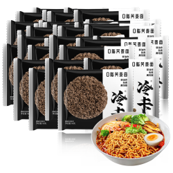 冷卡 0脂荞麦面60g*30赠油醋汁健身粗粮代餐非油炸面饼速食免煮方便