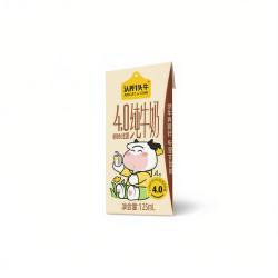 认养一头牛 4.0g蛋白125ml*16盒*2箱 原生高钙儿童牛奶 6月产 zy 125ml*16盒*2箱