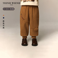 TEENIE WEENIE 双面绒休闲长裤 藏青色 110cm
