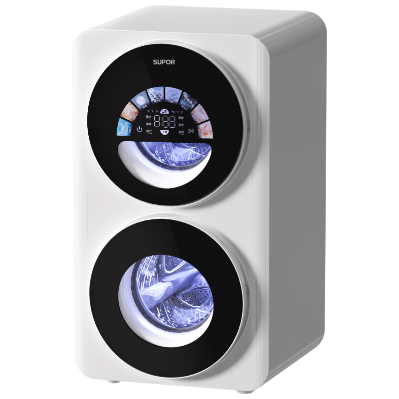 苏泊尔 SDGH10W-M19 AI智投冷热除菌 白色 1.2kg 洗烘一体机