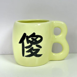 察今 搞怪陶瓷杯 450ml 可爱