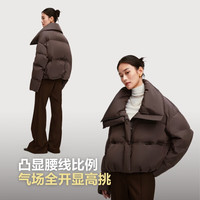 波司登 女士短款鹅绒服 气质咖 L 170/92A