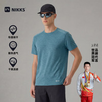 NIKKS 速干透气 碳黑 XL 男士短袖T恤