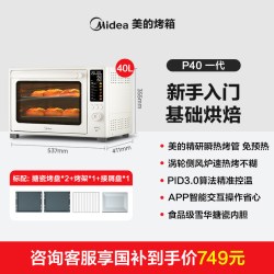 美的P40pro二代风炉平炉电烤箱小型家用烘焙发酵箱空气炸锅一体