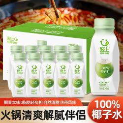轻上 椰子水100%椰汁孕妇果蔬汁饮料 椰子水瓶 245ml*10瓶