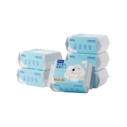 澳贝 婴幼儿加厚干湿两用棉柔巾80抽*6包