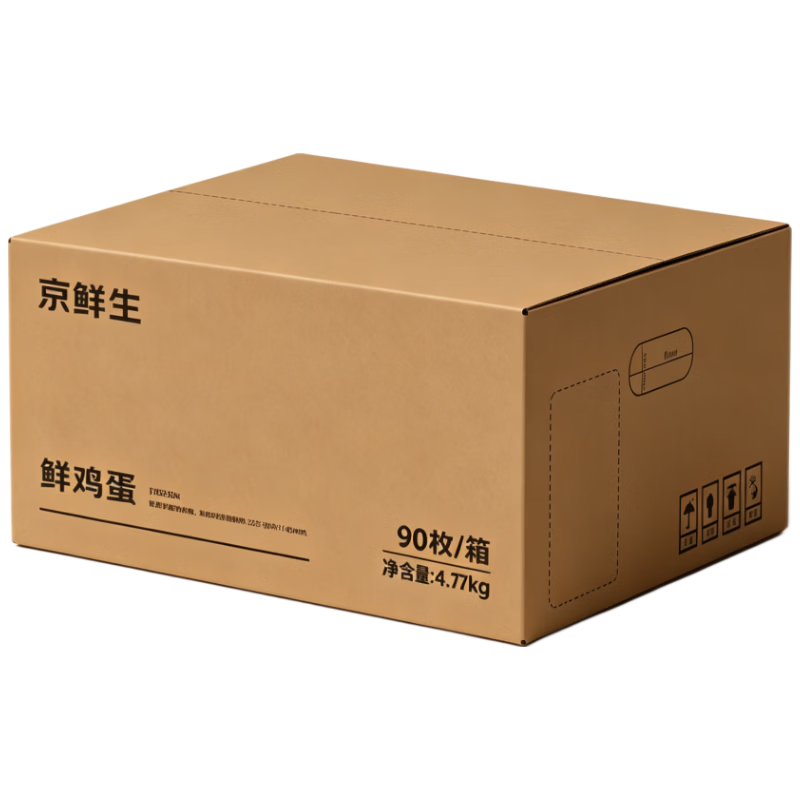 京鲜生 鲜鸡蛋 90枚/盒