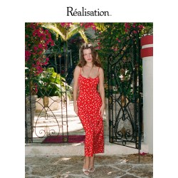 Réalisation Realisation Par Réalisation 女士真丝吊带连衣裙 RSALBABR/RSALBGD/RSALBROS/RSALBRYP/RSALBWS