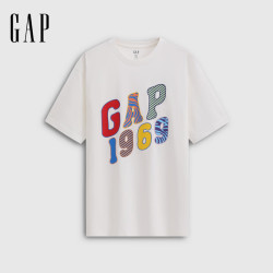 Gap 纯棉logo印花宽松圆领短袖T恤（多款任选）
