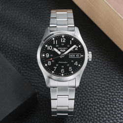 SEIKO 5号系列 运动防水机械男士腕表 SRPJ81K1 质感封神