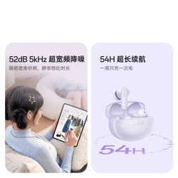 OPPO Enco Air5 52dB超宽频降噪 星釉白 真无线蓝牙耳机