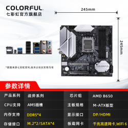 七彩虹 黑刃B650M-PLUS WIFI+AMD 9600X处理器 套装