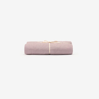 MUJI無印良品 水洗棉床笠 烟熏紫 150*200cm