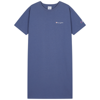 Champion 女士刺绣草写logo短袖连衣裙