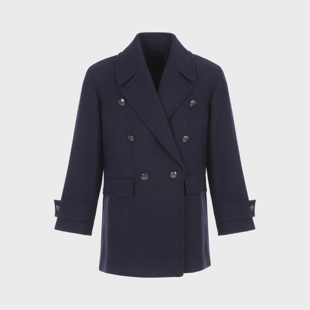 Massimo Dutti 【翻领厚实】女式保暖休闲大衣外套