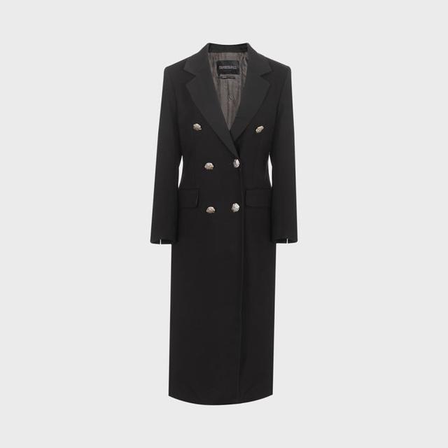 Massimo Dutti 【垫肩大衣】纯色垫肩简约百搭休闲大衣
