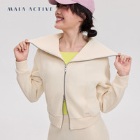 MAIA ACTIVE 绵柔宽松拼接运动夹克JK103