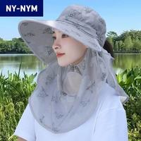 NY-NYM 夏天采茶帽冰丝料防紫外