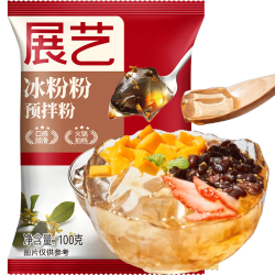 展艺 0脂冰粉粉100g仙草白凉粉凉虾冰粉伴侣儿童布丁果冻粉烘焙原料