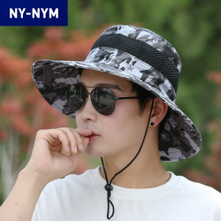 NY-NYM 春夏季迷彩盆帽户外爬山遮阳