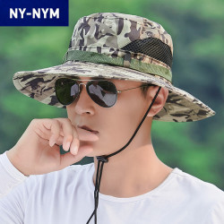 NY-NYM 遮阳帽子夏天登山小帽檐透气男士
