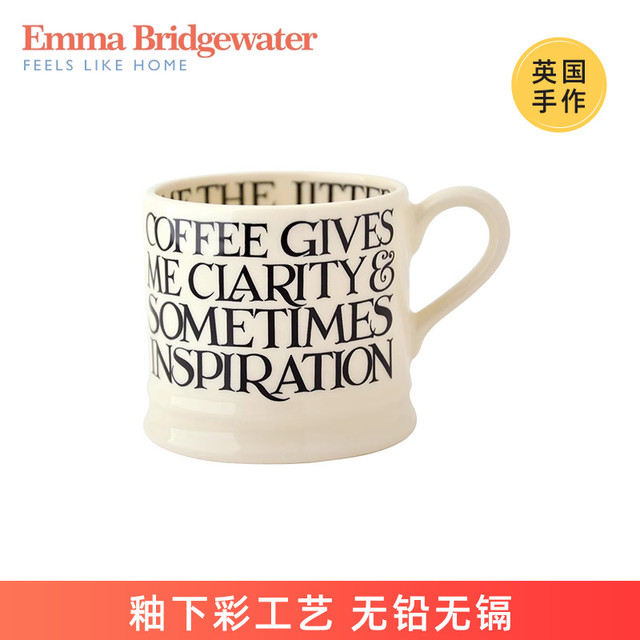 EMMA BRIDGEWATER 黑吐司系列 陶瓷马克杯 175ml 黑色
