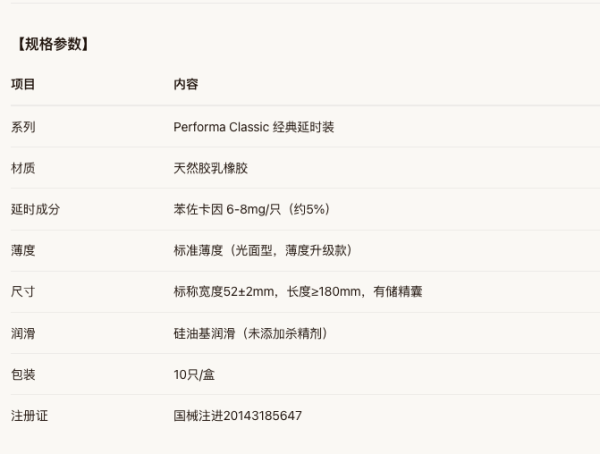 杜蕾斯 经典延时 安全套 10只