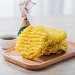 鸿运到家 鸡蛋面1200g 方便面挂面速食面非油炸面饼整箱港式面条 鸡蛋面饼1200g