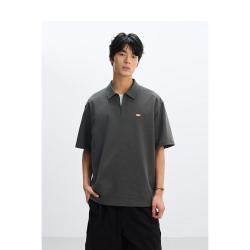 太平鸟 柔软华夫格面料 男士Polo衫